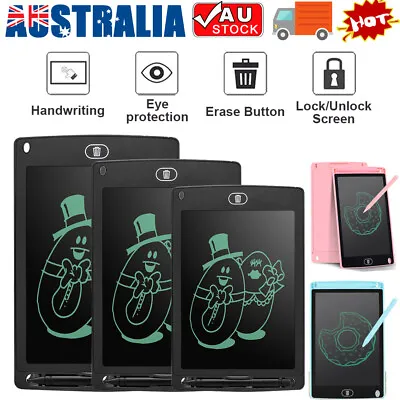 8.5  10  12  LCD Writing Tablet Drawing Board Doodle Handwriting Pad Digital AU • $6.36