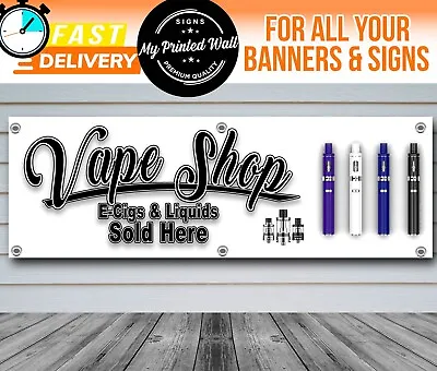 $105.32 • Buy Vape Shop PVC Banner For Shop, Kiosk Etc 10 X 4