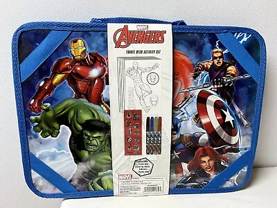 NEW Marvel The Avengers Travel Desk Activity Set Hulk Thor Iron Man • $8.50