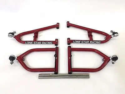 Lonestar Racing LSR Sport Extended A-Arms +2  Candy Red Yamaha Banshee 350 • $669.37