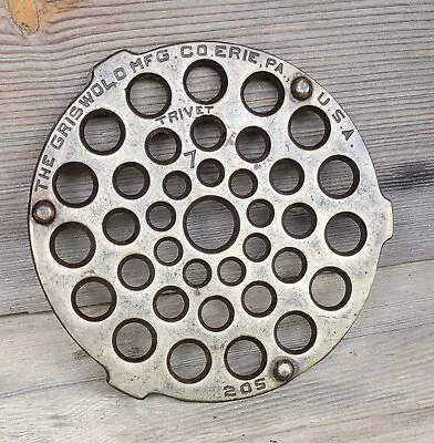 Griswold Cast Iron Trivet #7 205 • $75