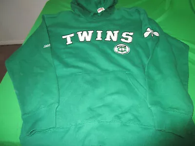 New Stitches Minnesota Twins  Baseball Womens  Hooded Hoodie Sweatshirt Green M • $23.39