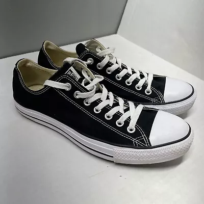 Converse Chuck Taylor All Star Black Unisex Casual Shoes Sneakers M 10 W 12 EUC • $29.95