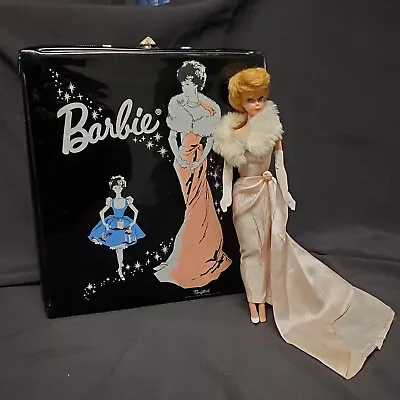 1962 Bubblecut Ash Blond Barbie 1962 Case Vintage Evening Dress • $499