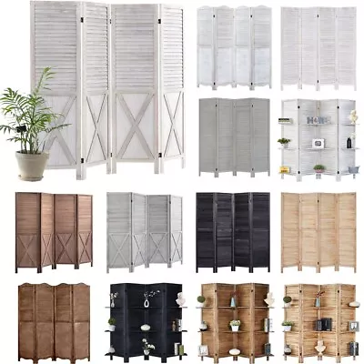 5.6 Ft Room Divider Privacy Folding Screen 4/6/8 Panels Freestanding Partition • $81.59