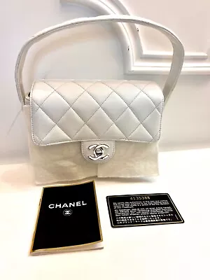 Vintage 1996 CHANEL Off White Quilted Bag • $2980