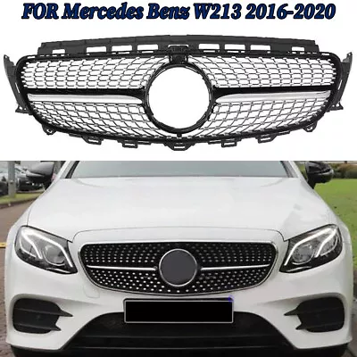 For 2016-2020 Mercedes W213 E300 E400 Black Diamond Front Grille Bumper Grill • $84.16