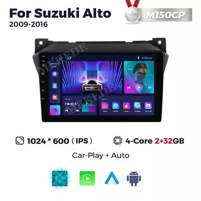 For Suzuki Alto 2009-2016 Android 13 Radio Car GPS Navi Stereo Carplay Head Unit • $157.49