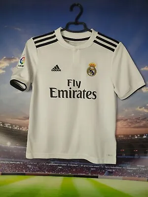 Modric Real Madrid Home Football Shirt 2018 - 2019 Jersey Adidas Young Size M • $33.99