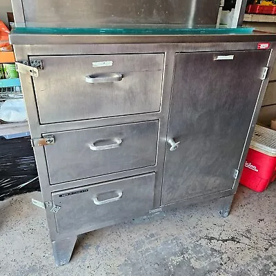 STAINLESS STEEL MEDICAL CABINET  36 Wx16Dx78H • $1100