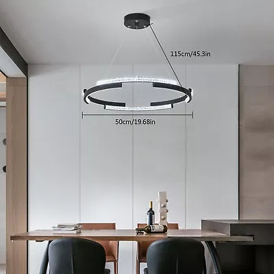 Modern Crystal Chandelier LED Ceiling Light Pendant Lamp Dining Room Bedroom New • $57.86