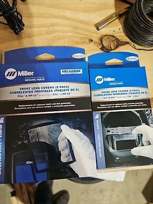 Miller 216326 & 216327 Inside & Outside Cover Lens Plates 5 Packs EA Elite MP-10 • $20