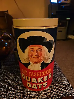 Vintage 1977 QUAKER OATS  Ceramic Cookie/Oatmeal Jar/ Canister *REGAL CHINA* • $24.99