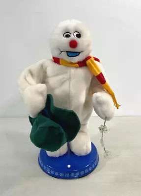 Vintage Gemmy Frosty The Snowman Animated Singing Light Up Snowflakes READ • $19.99