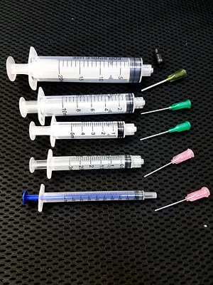 $4.99 • Buy NON-STERILE Blunt Tip Syringe For Electronics, Hobby, Hydroponics Etc - 3 SIZES