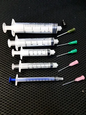 NON-STERILE Blunt Tip Syringe For Electronics Hobby Hydroponics Etc - 3 SIZES • $4.99