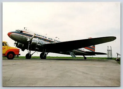 Airplane Postcard Martin's Air Charter Airlines Airways Douglas C-47B PH-MAA GA1 • $3.99