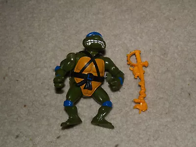 1990 TMNT Wacky Action Leonardo Teenage Mutant Ninja Turtles Works W/ Sword Belt • $12.95