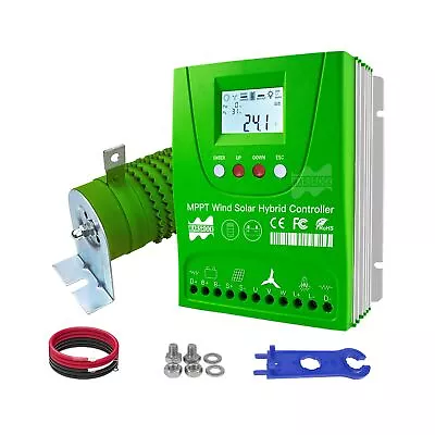 Mars Rock 1400W 12V 24V Wind Solar Hybrid Controller Charge Ternary Lithium L... • $206.23