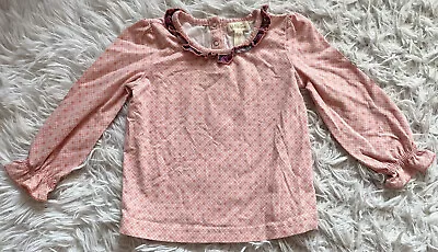 Matilda Jane Brooke Top Friends Forever Baby Girl 18-24M Pink Ruffle Shirt • $4.25
