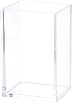 MUJI Acrylic Desk Pen Stand W5.5 × D4.5 × H9cm 82998368 Transparent From Japan • $15.19