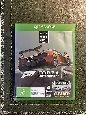 ⛽ DAY ONE 2013 🏁 Forza Motorsport 5 FM5 XBOX ONE Like NEW & Complete In Box CIB • $79.95