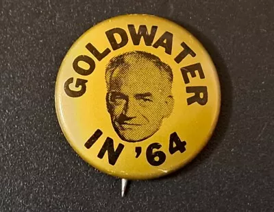 Barry Goldwater For President 1964 Election Political Campaign Button Pin • $4.90