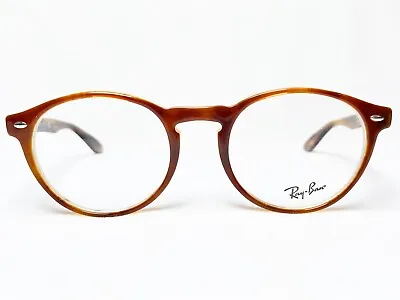 NEW Ray Ban RB5283 5677 Mens Havana/Horn Beige Round Eyeglasses Frames 51/21~145 • $119.99