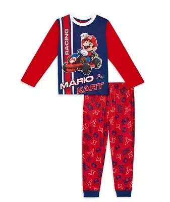 Mario Kart Boys 2-Piece Pajama Set Red Size S (6-7) New With Tag • $8.99