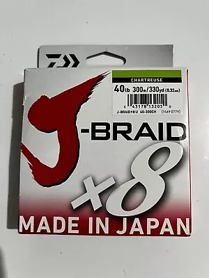 Daiwa J Braid X8 40lb 300m • $55