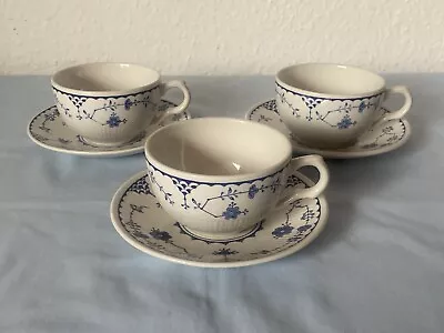 Masons Denmark Cups And Saucers X 3 - VGC • £17.95