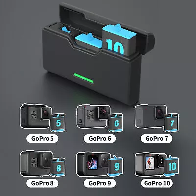 Battery Charger Fast Charging Case Fit For Gopro Hero 11 10 9 8 7 6 5 Battery • $29.56