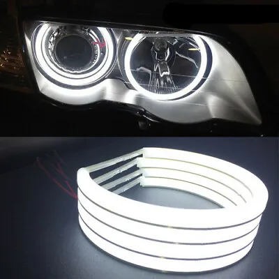 131MM White Halo Ring Cotton Light SMD LED Angel Eyes For BMW E36 E38 E39 E46 M3 • $75.65