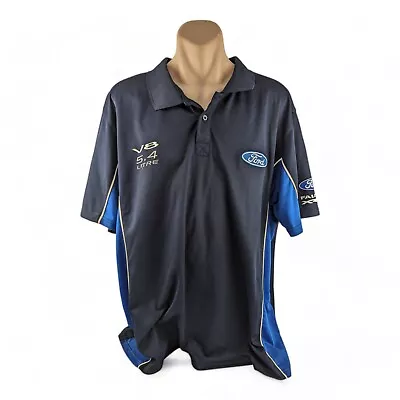 FORD Falcon XR8 V8 5.4 Litre Blue Polo Shirt - Size 4XL • $29.99