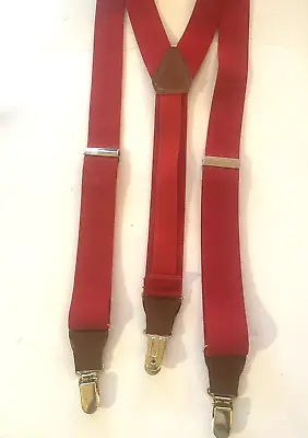 $15 • Buy Red  Suspenders/ Braces With Clips
