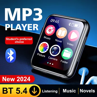 2  Touch Screen MP3/MP4 Player Bluetooth 5.4 Stereo Sound HIFI Music FM Radio • $26.87