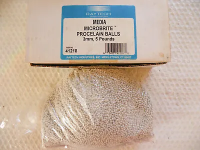 RAYTECH Microbrite Porcelain Balls  P/N 41218  3mm  5lbs  Tumbler Media NEW • $49.95