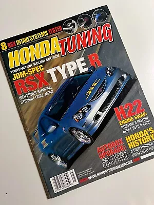 Honda Tuning Magazine October/November 2002 JDM-Spec RSX Type R • $6