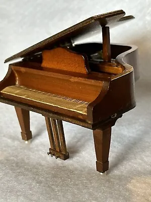 Dollhouse Miniature Grand Piano-  Music Box /Doll House Sankyo Movement Japan • $20