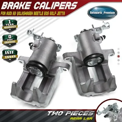 2pcs Disc Brake Caliper For Audi A3 VW Beetle Golf Jetta Rear Left & Right 38mm • $67.97