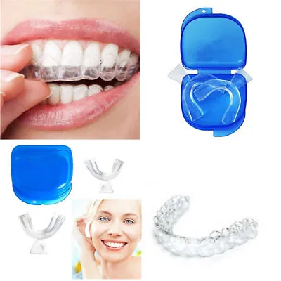 4pcs Moldable Teeth Whitening Trays Mouth Guard Grinding Teeth + Blue Case • $7.99