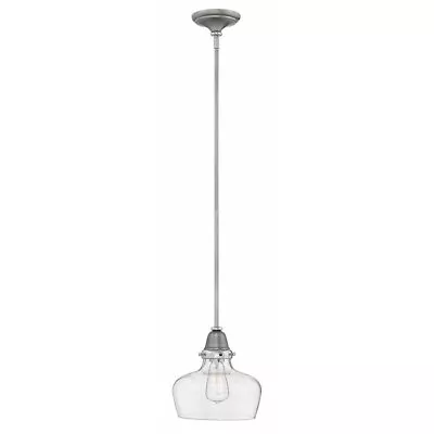 1 Light School House Pendant In Traditional-Industrial Style - 10 Inches Wide By • $203.95