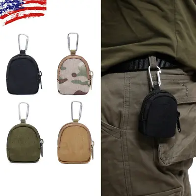 Tactical Mini Molle Pouch EDC Utility Belt Waist Bag Tool Gadget Organizer Pack • $7.98