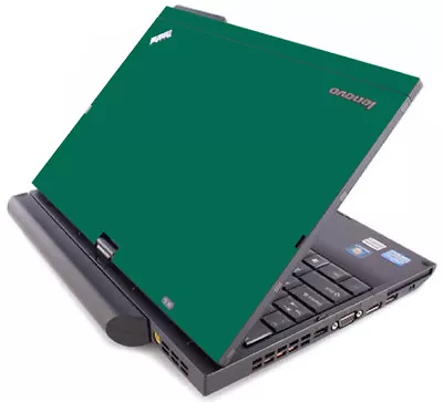 GREEN Vinyl Lid Skin Cover Decal Fits IBM Lenovo ThinkPad X220T X230T Laptop • $9.99