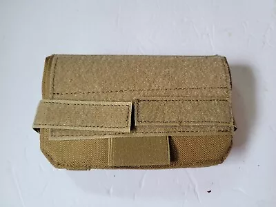 Tan Molle Phone Map Storage  Flip Down Pouch Hook And Loop • $20