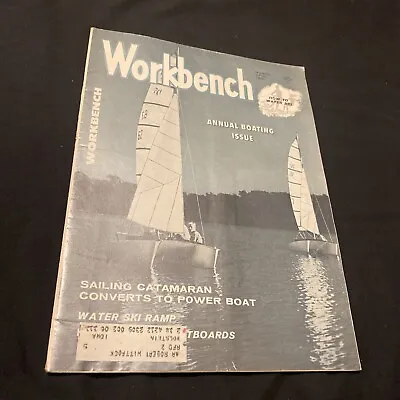 Workbench March April 1961 Magazine Annual Boating Issue Vintage Flaws • $8