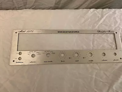 Original Marantz 2275 Receiver Front Panel Faceplate Silver • $45.43