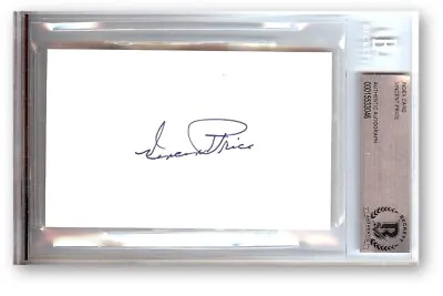Vincent Price Signed Autographed Index Card Hollywood Legend BAS 3046 • $299.99