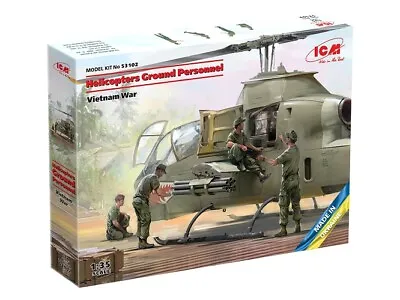 ICM 53102 - 1:3 5 Helicopters Ground Personal (Vietnam War) (100% New Molds) • £15.28