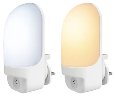 Automatic LED Night Light Plug In Energy Saving Dusk 2 Dawn Sensor Kids Light • £8.99